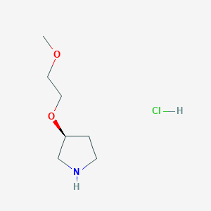 (3S)-3-(2-methoxyethoxy)pyrrolidine;hydrochloride CAS 1810074-91-9