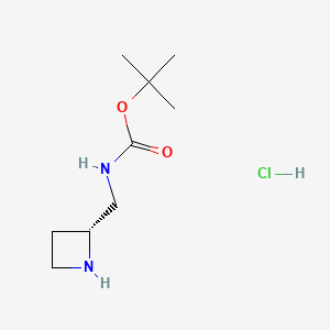 tert-butyl N-[[(2R)-azetidin-2-yl]methyl]carbamate;hydrochloride CAS 1818843-14-9