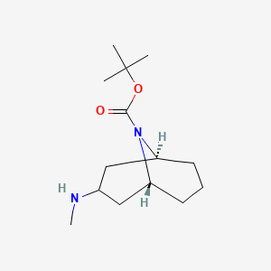tert-butyl (1R,5S)-3-(methylamino)-9-azabicyclo[3.3.1]nonane-9-carboxylate CAS 1818847-31-2