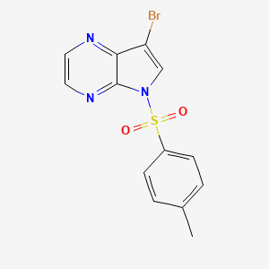7-bromo-5-(4-methylphenyl)sulfonylpyrrolo[2,3-b]pyrazine CAS 1818847-41-4