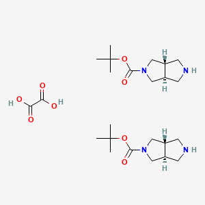 bis(tert-butyl (3aS,6aS)-2,3,3a,4,6,6a-hexahydro-1H-pyrrolo[3,4-c]pyrrole-5-carboxylate);oxalic acid CAS 1818847-81-2