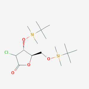 (4R,5R)-4-[tert-butyl(dimethyl)silyl]oxy-5-[[tert-butyl(dimethyl)silyl]oxymethyl]-3-chlorooxolan-2-one CAS 1820749-52-7