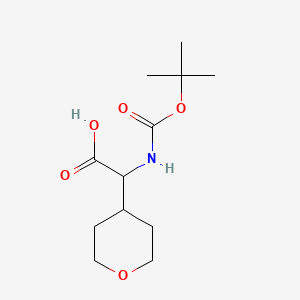 2-[(2-methylpropan-2-yl)oxycarbonylamino]-2-(oxan-4-yl)acetic acid CAS 182287-49-6
