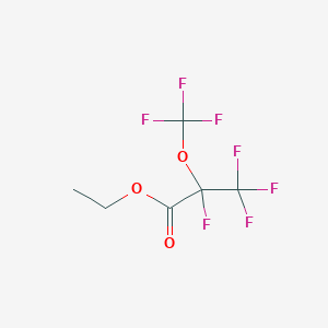 ethyl 2,3,3,3-tetrafluoro-2-(trifluoromethoxy)propanoate CAS 1823272-01-0