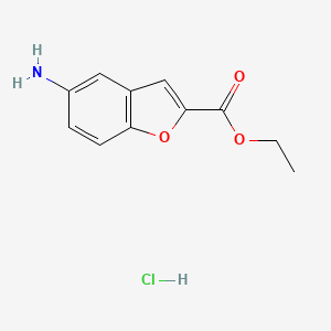 ethyl 5-amino-1-benzofuran-2-carboxylate;hydrochloride CAS 183288-42-8