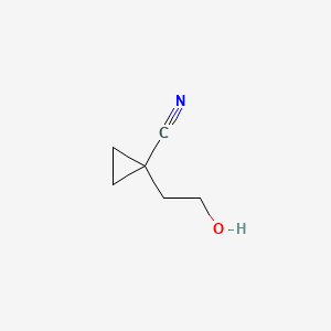 1-(2-hydroxyethyl)cyclopropane-1-carbonitrile CAS 1849196-57-1