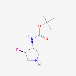 tert-butyl N-[(3S,4S)-4-fluoropyrrolidin-3-yl]carbamate CAS 186201-09-2