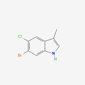 6-bromo-5-chloro-3-methyl-1H-indole CAS 1864072-31-0