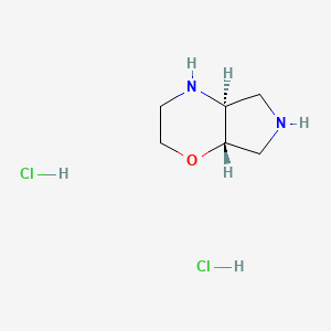 (4aS,7aS)-2,3,4,4a,5,6,7,7a-octahydropyrrolo[3,4-b][1,4]oxazine;dihydrochloride CAS 1881275-73-5