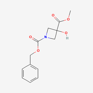 1-O-benzyl 3-O-methyl 3-hydroxyazetidine-1,3-dicarboxylate CAS 1884493-20-2