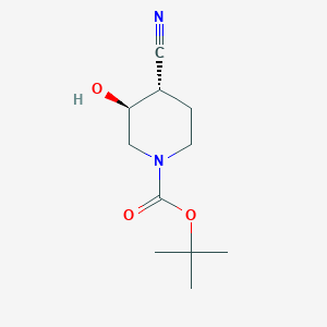 tert-butyl (3S,4S)-4-cyano-3-hydroxypiperidine-1-carboxylate CAS 188879-53-0