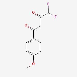 4,4-difluoro-1-(4-methoxyphenyl)butane-1,3-dione CAS 189347-40-8