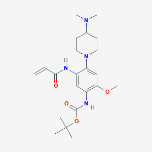 tert-butyl N-[4-[4-(dimethylamino)piperidin-1-yl]-2-methoxy-5-(prop-2-enoylamino)phenyl]carbamate CAS 1894234-36-6