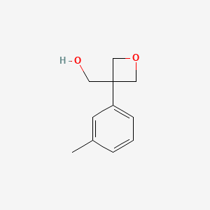 [3-(3-methylphenyl)oxetan-3-yl]methanol CAS 1904269-10-8