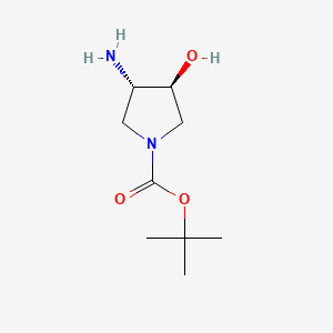 tert-butyl (3S,4S)-3-amino-4-hydroxypyrrolidine-1-carboxylate CAS 190792-74-6