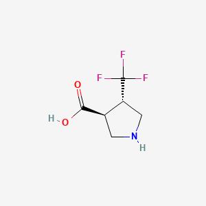 (3S,4S)-4-(trifluoromethyl)pyrrolidine-3-carboxylic acid CAS 1909288-71-6