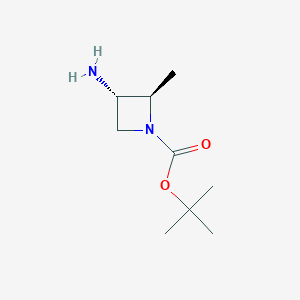 tert-butyl (2R,3S)-3-amino-2-methylazetidine-1-carboxylate CAS 1932238-83-9