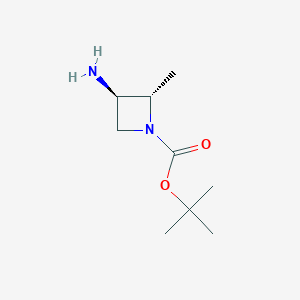 tert-butyl (2S,3R)-3-amino-2-methylazetidine-1-carboxylate CAS 1932239-92-3