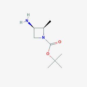 tert-butyl (2R,3R)-3-amino-2-methylazetidine-1-carboxylate CAS 1932545-45-3