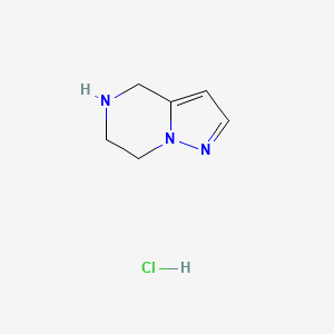 4,5,6,7-tetrahydropyrazolo[1,5-a]pyrazine;hydrochloride CAS 1946021-30-2