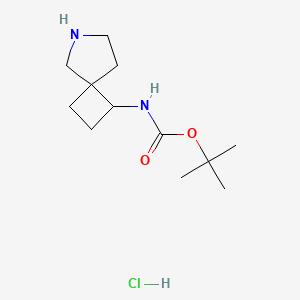 tert-butyl N-(6-azaspiro[3.4]octan-3-yl)carbamate;hydrochloride CAS 1946021-32-4