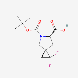 (3S,6S)-2,2-difluoro-5-[(2-methylpropan-2-yl)oxycarbonyl]-5-azaspiro[2.4]heptane-6-carboxylic acid CAS 1980007-35-9