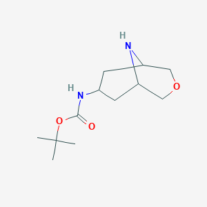 tert-butyl N-(3-oxa-9-azabicyclo[3.3.1]nonan-7-yl)carbamate CAS 198211-13-1