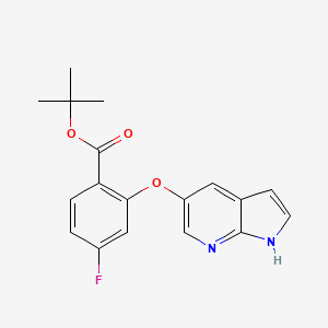 tert-butyl 4-fluoro-2-(1H-pyrrolo[2,3-b]pyridin-5-yloxy)benzoate CAS 2007920-25-2