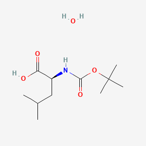 (2S)-4-methyl-2-[(2-methylpropan-2-yl)oxycarbonylamino]pentanoic acid;hydrate CAS 200936-87-4