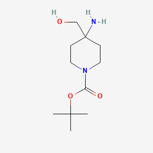 tert-butyl 4-amino-4-(hydroxymethyl)piperidine-1-carboxylate CAS 203186-96-3