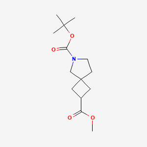 6-O-tert-butyl 2-O-methyl 6-azaspiro[3.4]octane-2,6-dicarboxylate CAS 203662-61-7