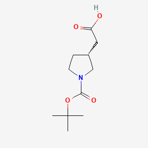 2-[(3R)-1-[(2-methylpropan-2-yl)oxycarbonyl]pyrrolidin-3-yl]acetic acid CAS 204688-60-8