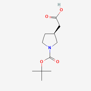 2-[(3S)-1-[(2-methylpropan-2-yl)oxycarbonyl]pyrrolidin-3-yl]acetic acid CAS 204688-61-9