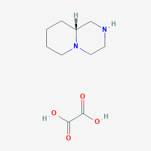 (9aR)-2,3,4,6,7,8,9,9a-octahydro-1H-pyrido[1,2-a]pyrazine;oxalic acid CAS 2055840-06-5