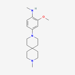 2-methoxy-N-methyl-4-(9-methyl-3,9-diazaspiro[5.5]undecan-3-yl)aniline CAS 2055840-56-5
