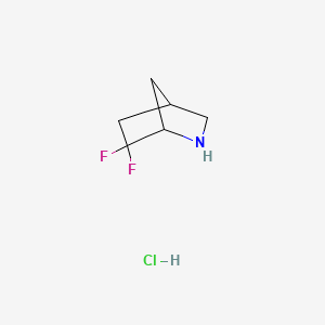 6,6-difluoro-2-azabicyclo[2.2.1]heptane;hydrochloride CAS 2055840-65-6