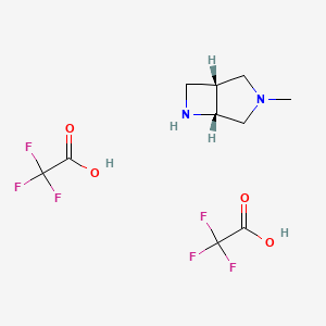 (1R,5R)-3-methyl-3,6-diazabicyclo[3.2.0]heptane;bis(2,2,2-trifluoroacetic acid) CAS 2068137-95-9