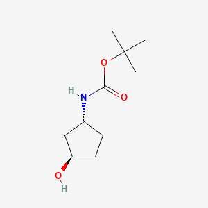 tert-butyl N-[(1R,3R)-3-hydroxycyclopentyl]carbamate CAS 207729-04-2