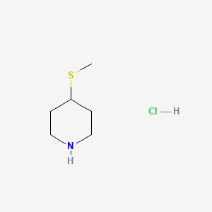 4-methylsulfanylpiperidine;hydrochloride CAS 208245-70-9