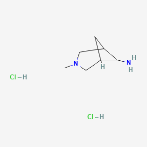 3-methyl-3-azabicyclo[3.1.1]heptan-6-amine;dihydrochloride CAS 2089649-12-5