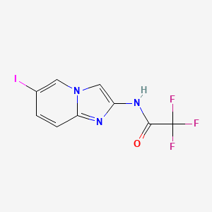 2,2,2-trifluoro-N-(6-iodoimidazo[1,2-a]pyridin-2-yl)acetamide CAS 209971-49-3
