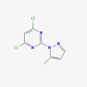 4,6-dichloro-2-(5-methylpyrazol-1-yl)pyrimidine CAS 2102412-65-5