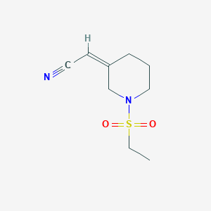 (2Z)-2-(1-ethylsulfonylpiperidin-3-ylidene)acetonitrile CAS 2102414-94-6