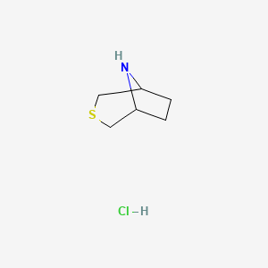 3-thia-8-azabicyclo[3.2.1]octane;hydrochloride CAS 2173991-75-6