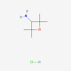 2,2,4,4-tetramethyloxetan-3-amine;hydrochloride CAS 2173991-84-7