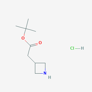 tert-butyl 2-(azetidin-3-yl)acetate;hydrochloride CAS 2173991-98-3