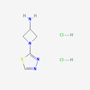 1-(1,3,4-thiadiazol-2-yl)azetidin-3-amine;dihydrochloride CAS 2173992-01-1