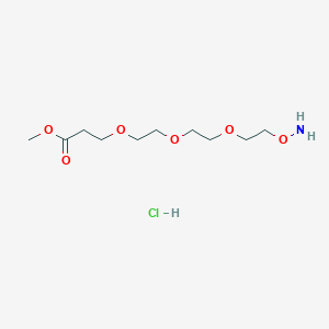 methyl 3-[2-[2-(2-aminooxyethoxy)ethoxy]ethoxy]propanoate;hydrochloride CAS 2173992-41-9