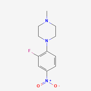 1-(2-fluoro-4-nitrophenyl)-4-methylpiperazine CAS 221198-29-4