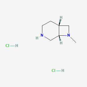 (1S,6R)-8-methyl-3,8-diazabicyclo[4.2.0]octane;dihydrochloride CAS 2221988-52-7